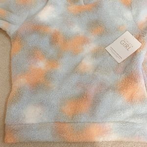 Athleta girl so snug printed sherpa hoodie